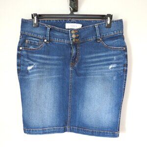 Torrid Distressed Denim Pencil Skirt Size 12